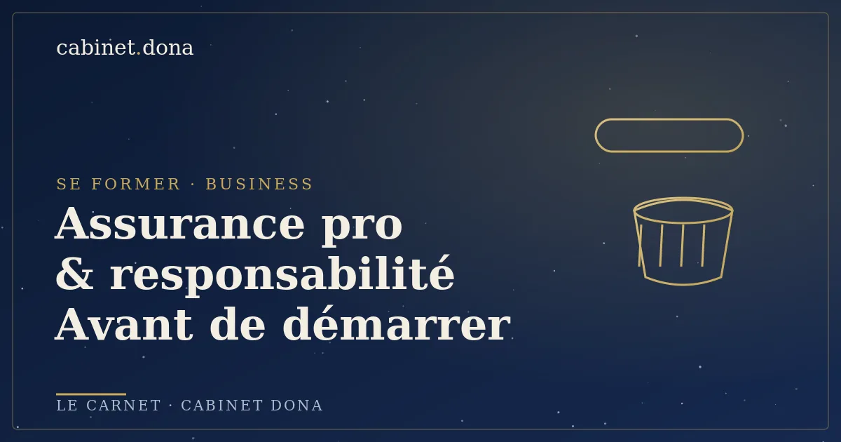 Assurance professionnelle et responsabilité civile pour praticienne bien-être, Cabinet Dona