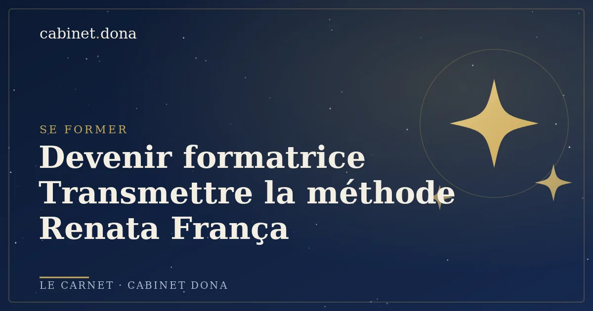 Devenir formatrice bien-être, Cabinet Dona