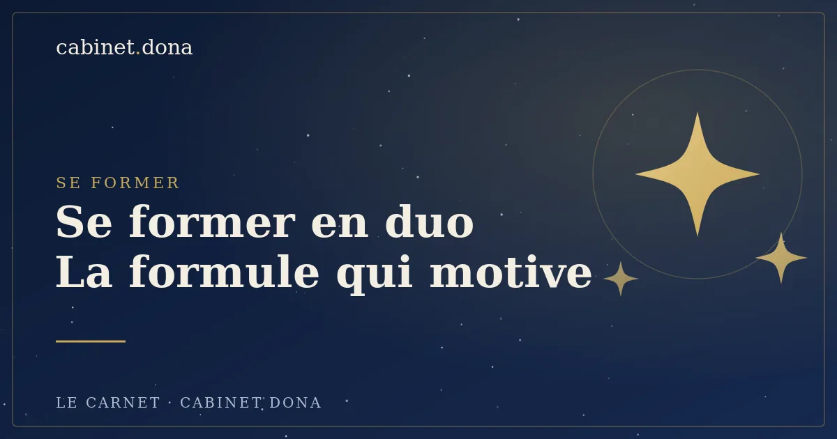 Formation bien-être en duo au Cabinet Dona