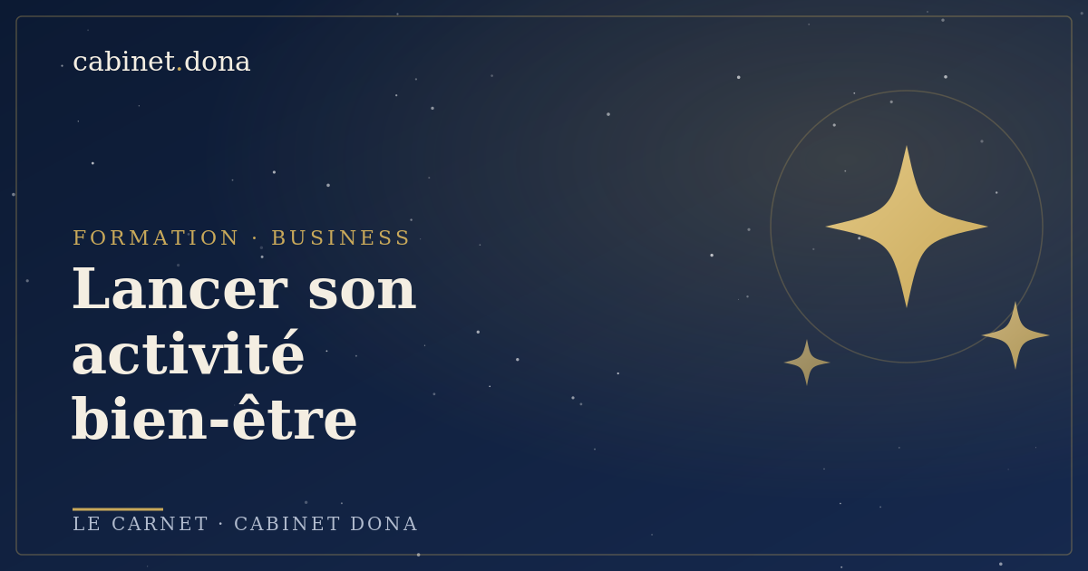 Lancer son activité bien-être, Cabinet Dona