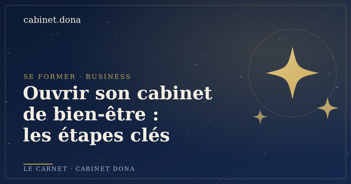 Ouvrir son cabinet de bien-être : les étapes clés, Cabinet Dona