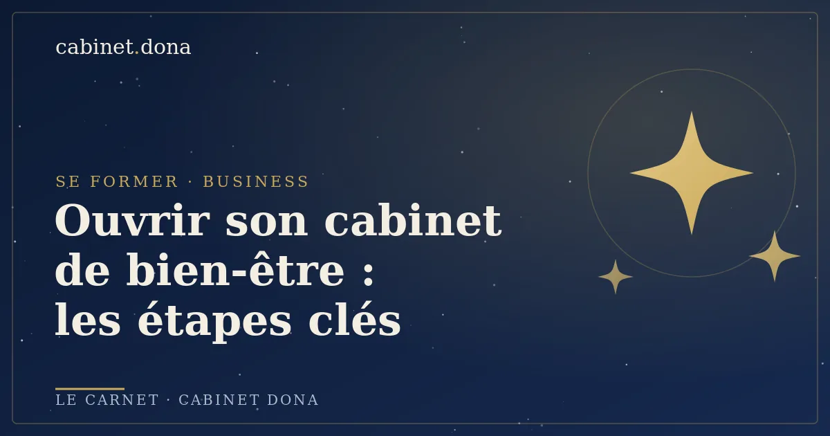 Ouvrir son cabinet de bien-être, Cabinet Dona