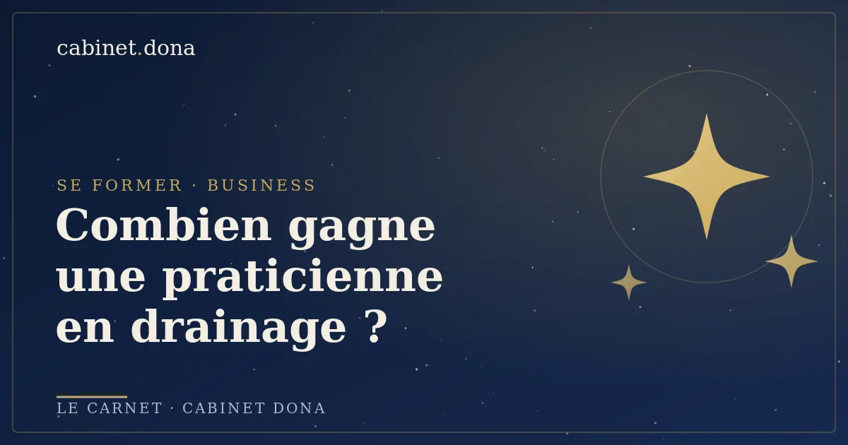 Les revenus d'une praticienne, Cabinet Dona