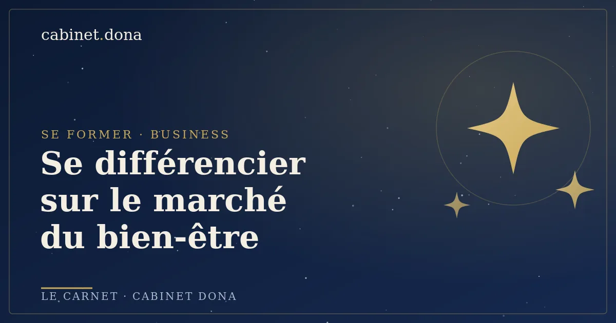 Se différencier dans le bien-être, Cabinet Dona